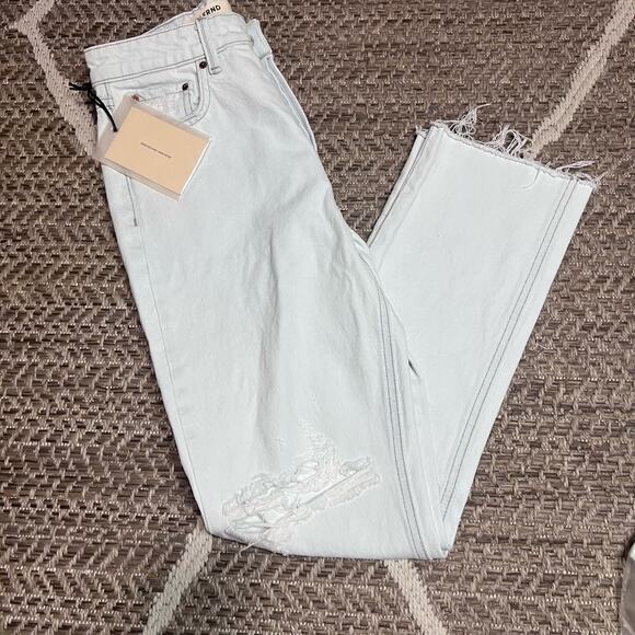 GRLFRND Denim - GRLFRND The Karolina High Rise Straight Crop Sz 24